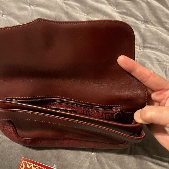 Must de Cartier Bordeaux leather clutch - Picture 5 of 5